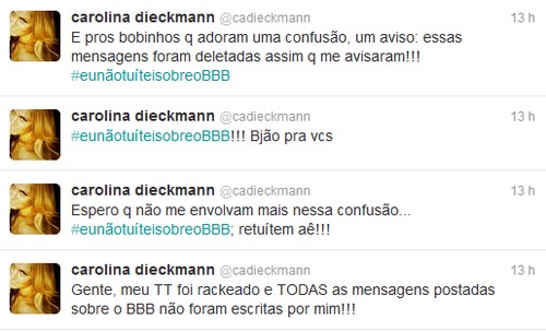 Foto: reprodução twitter @cadieckmann