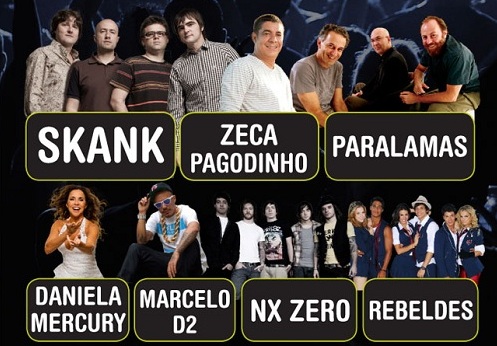 Shows: Rio Verão Festival apresenta: Rebeldes, NXzero, Zeca Pagodinho e mais atrações!