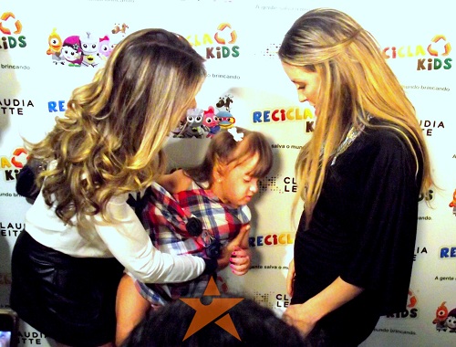 Ticiane Pinheiro, Rafaela e Claudia Leitte Evento Recicla Kids