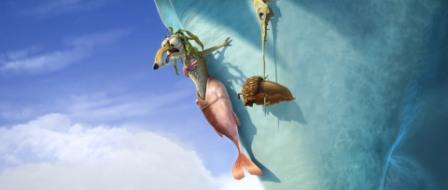 A Fox Film acaba de divulgar o cartaz nacional de “A Era do Gelo 4”, longa com estreia marcada para 29 de junho, duas semanas antes da estreia em outros países. Scrat, Sid, Diego e Manny, que podem ser vistos no pôster, embarcam em mais uma nova aventura, repleta de emoção e desafios. Nesta nova saga, Scrat desencadeia um evento cataclísmico. Sid, Manny e Diego são empurrados para alto mar e terão de lidar com perigos que jamais puderam imaginar que existiam, como um bando de piratas de quinta categoria. Sob muita adrenalina, nossos heróis terão de passar por cima deles e achar o caminho de volta para casa. No Brasil, “A Era do Gelo 3”é a maior animação de todos os tempos e o terceiro maior filme da história.