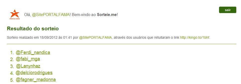 PromoVizinhosImediatosde3grau Sorteio para o Twitter