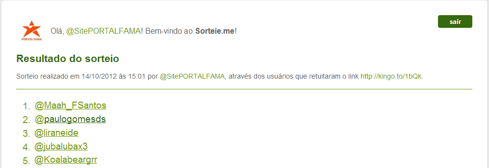 RUBYSPARKS sorteio twitter