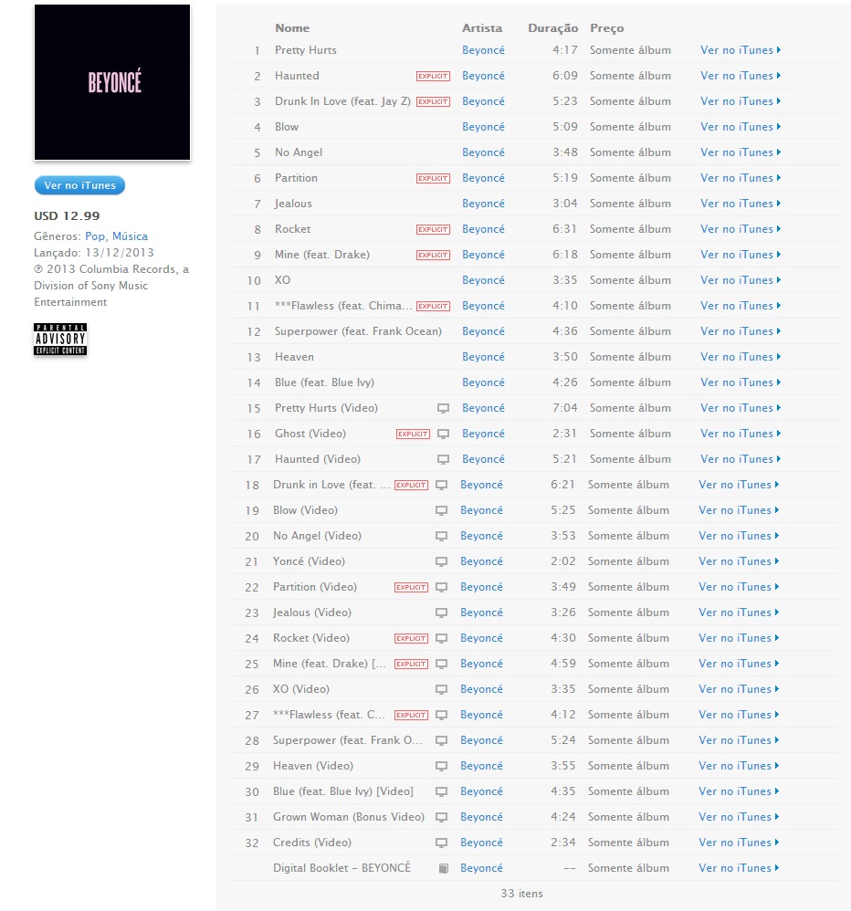 beyonce album secreto 4 a