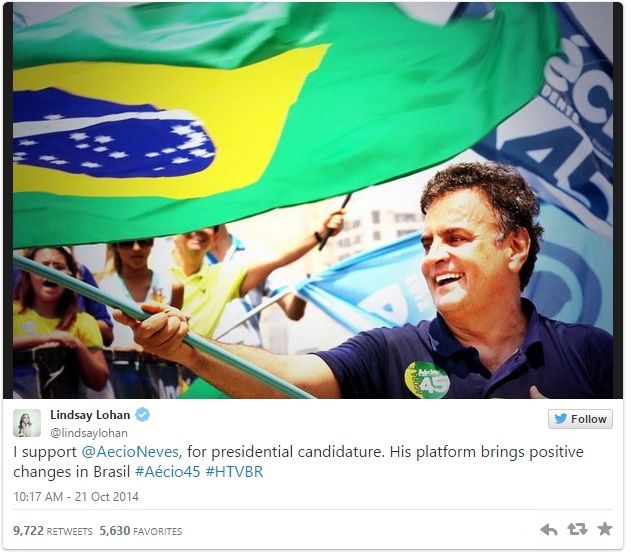 Portal fama lindsay lohan aécio neves