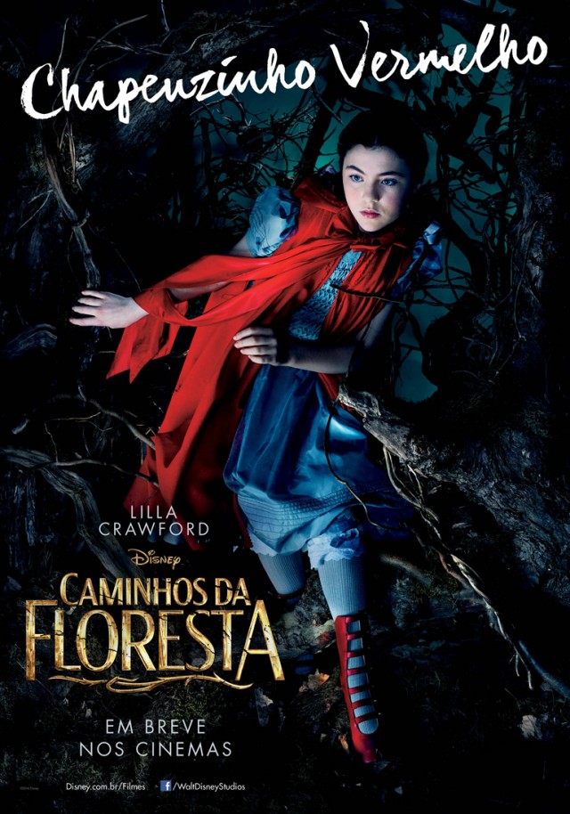 portal fama caminhos da floresta chapeuzinho vermelho poster