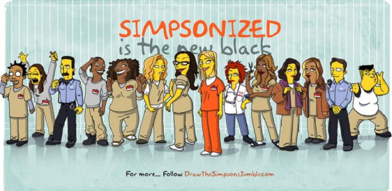 Personagens de Orange is The New Black são transformados em “Simpsons”