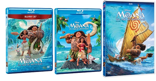 Moana dvd BLU RAY BLU RAY 3D Portal Fama