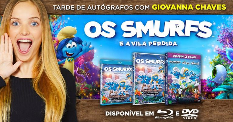 Giovanna Chaves participa de Tarde de Autógrafos do novo filmes dos SMURFS