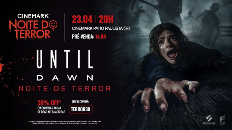 Cinemark exibirá “Until Dawn-Noite de Terror” com exclusividade em Noite Especial